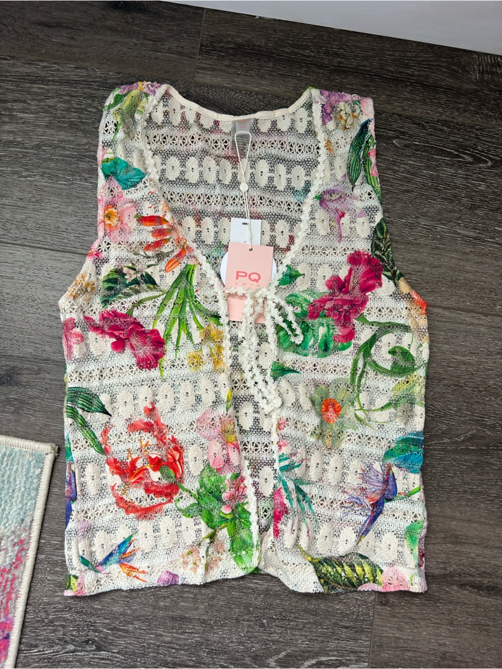 PQ Swim Paradise Bloom Leni Cover Up Top